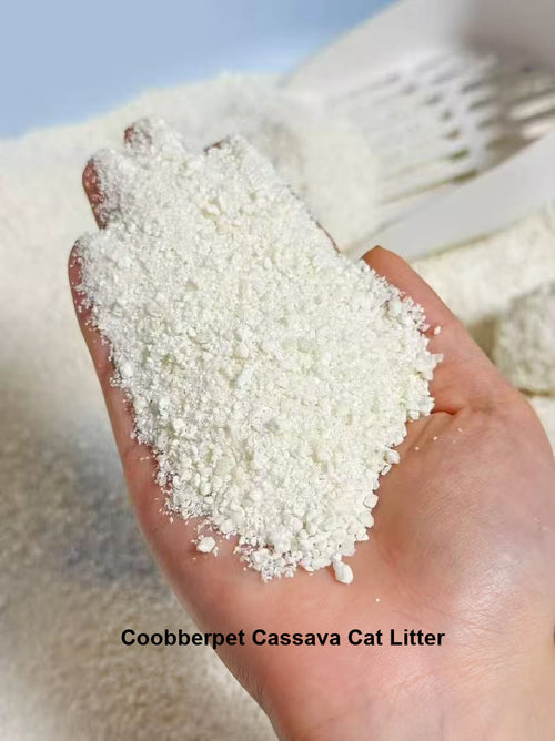Cassava litter granules — original detail photo