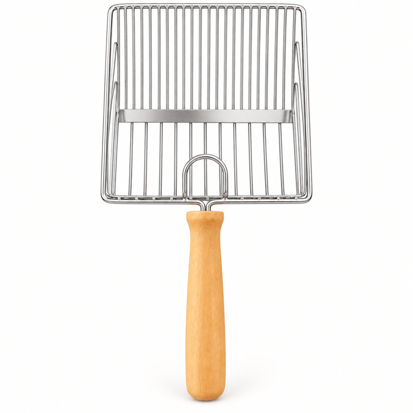 Wooden-handle Litter Scoop